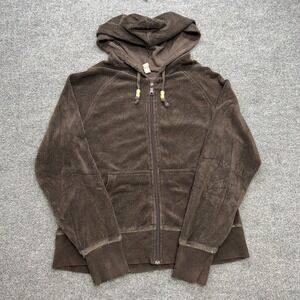 Y2K Old Navy Women's Jacket Brown‎ Full Zip Size XL